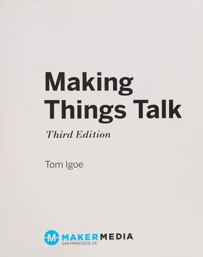 Cover of Making Things Talk, 3e