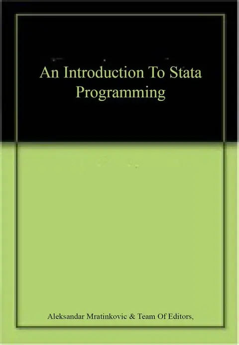 Cover of An Introduction to Stata Programming