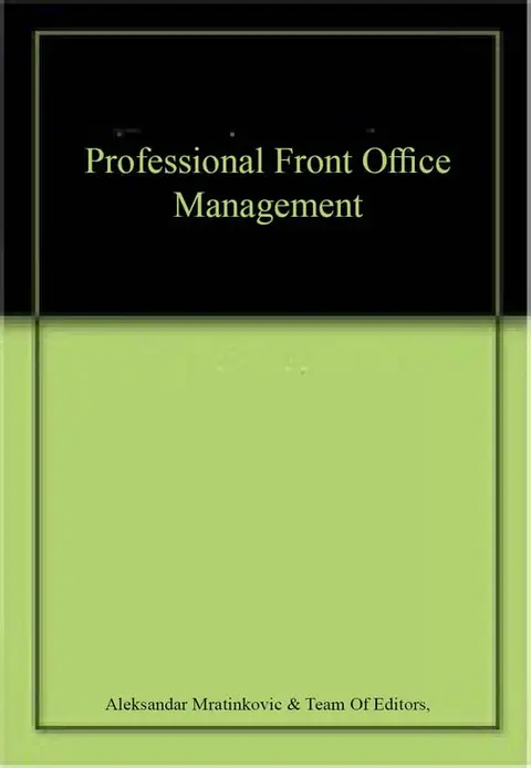 Cover of Professional Front Office Management