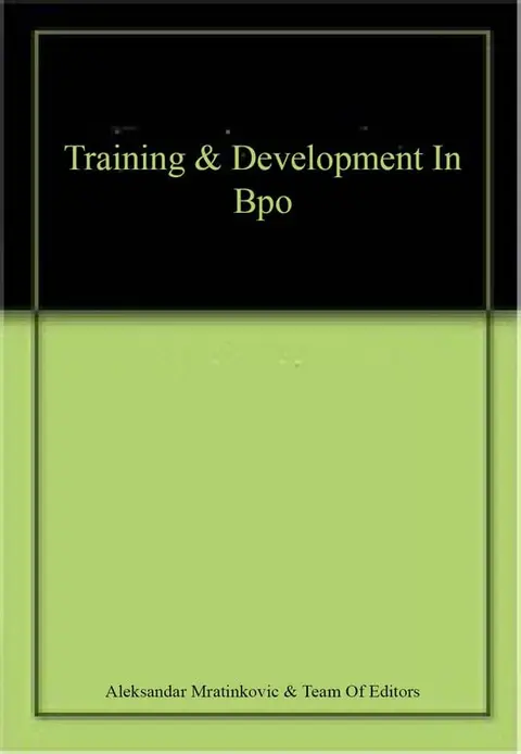 Cover of Training & Development in Bpo