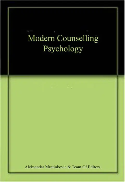 Cover of Modern Counselling Psychology