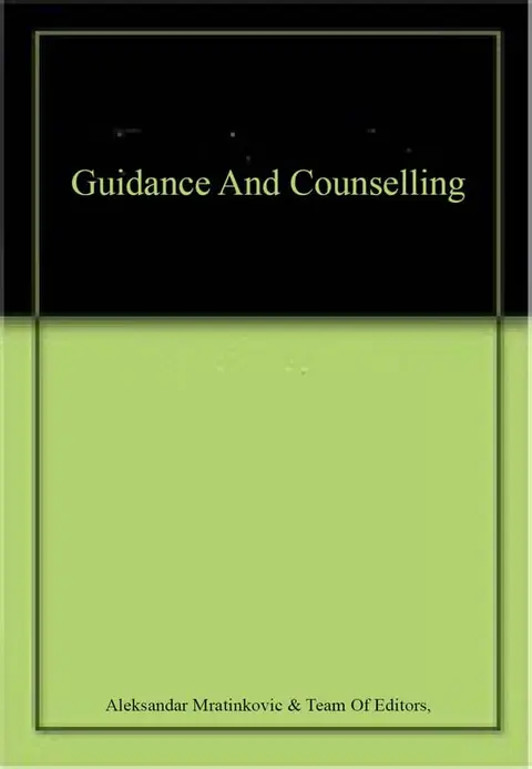 Cover of Guidance and Counselling