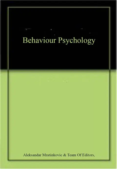 Cover of Behaviour Psychology