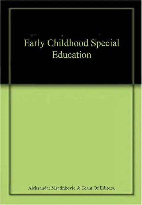 Cover of Early Childhood Special Education