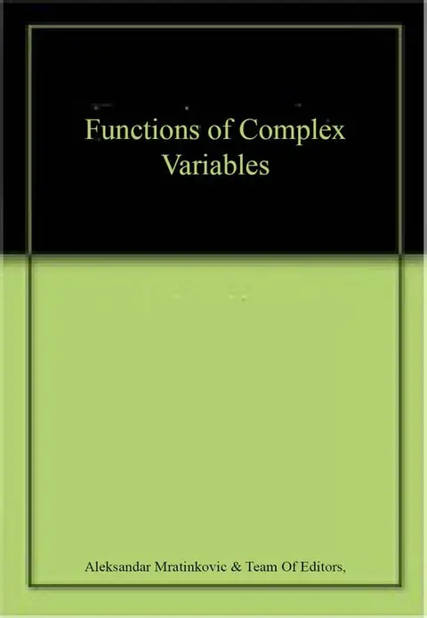 Cover of Functions of Complex Variables