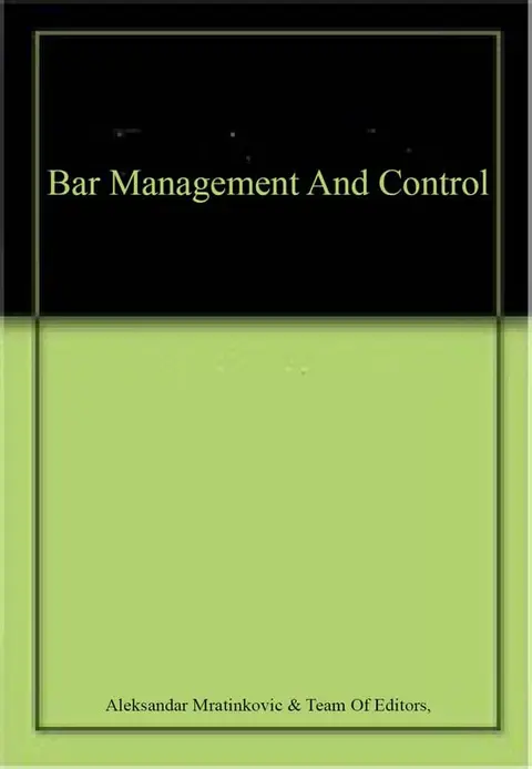 Cover of Bar Management and Control