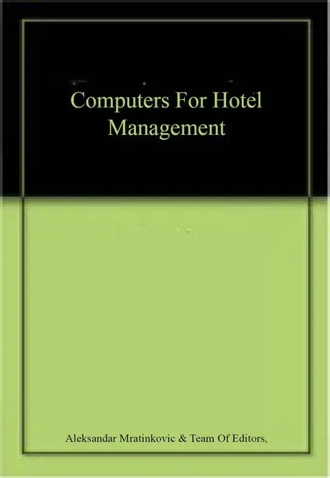 Cover of Computers for Hotel Management
