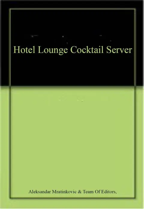 Cover of Hotel Lounge Cocktail Server