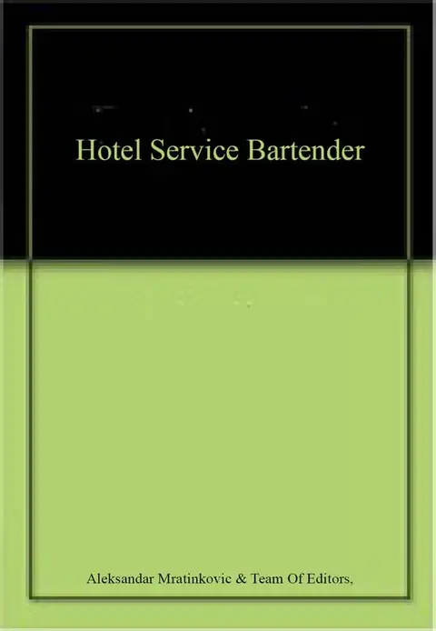 Cover of Hotel Service Bartender