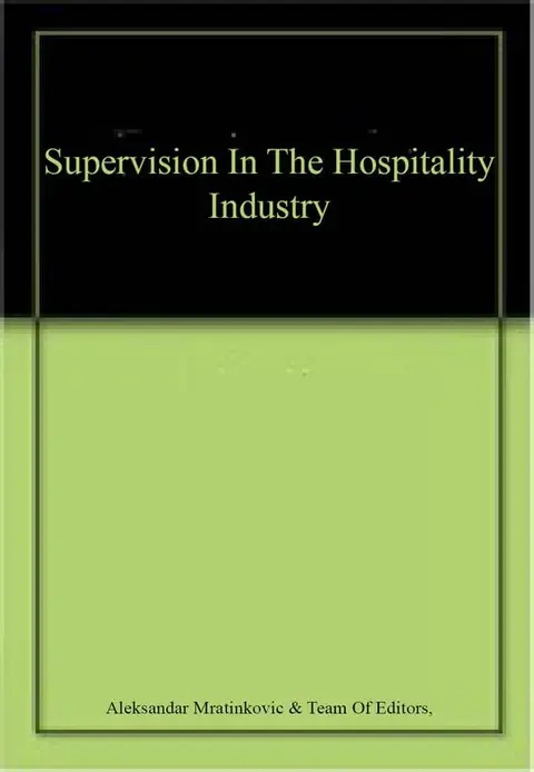 Cover of Supervision in the Hospitality Industry