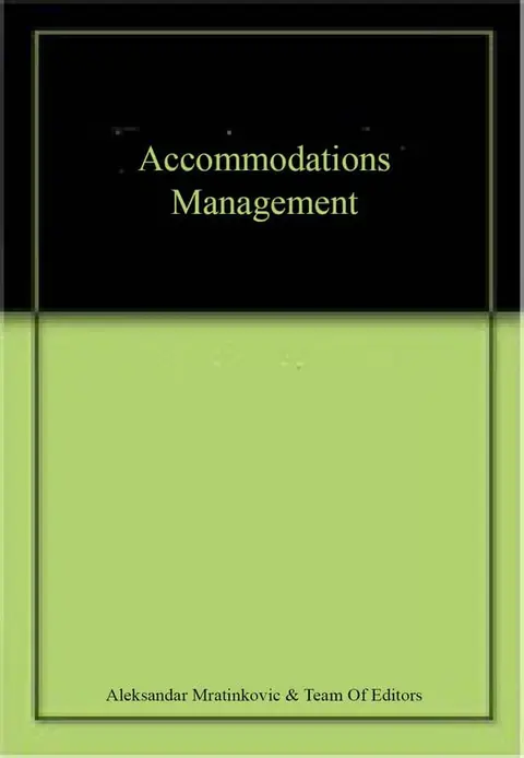 Cover of Accommodations Management