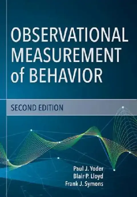 Cover of Observational Measurement of Behavior