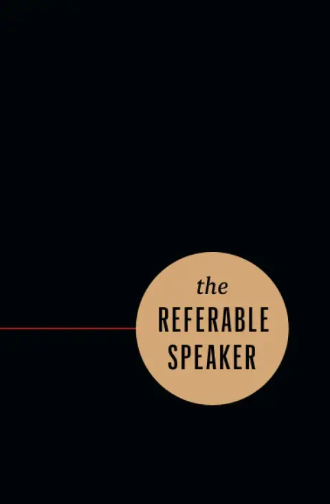 Cover of The Referable Speaker