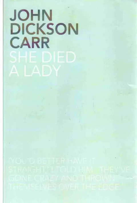 Cover of She Died a Lady