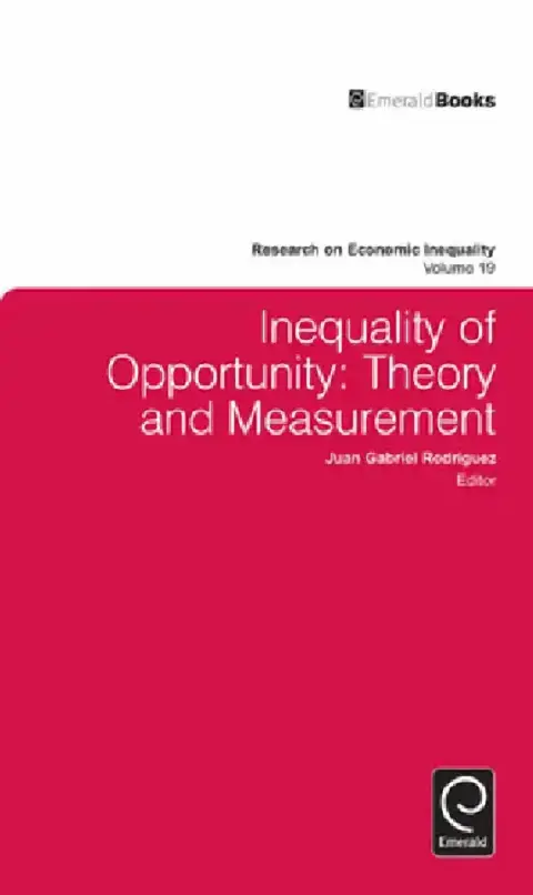 Cover of Inequality of Opportunity