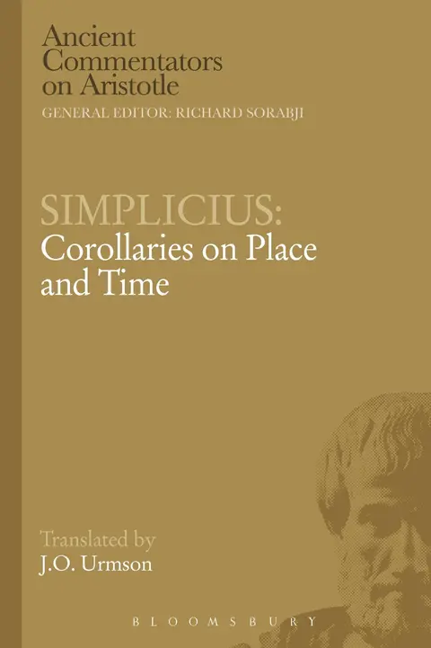 Cover of Simplicius Corollaries on Place and Time