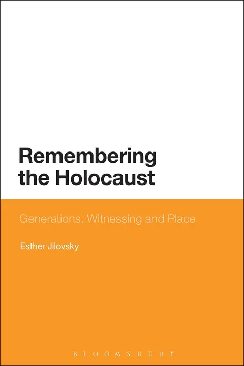 Cover of Remembering the Holocaust