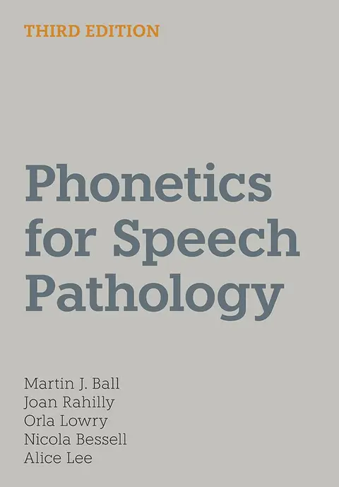 Cover of Phonetics for Speech Pathology
