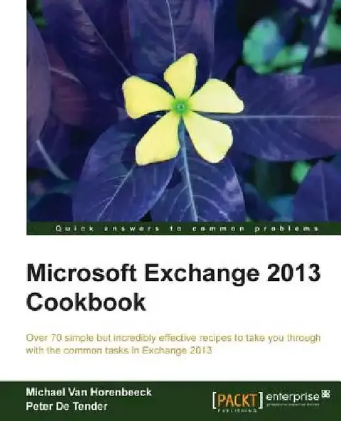 Cover of Microsoft Exchange 2013 Cookbook