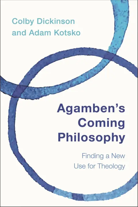 Cover of Agamben's Coming Philosophy