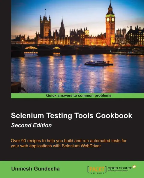Cover of Selenium Testing Tools Cookbook Second Edition
