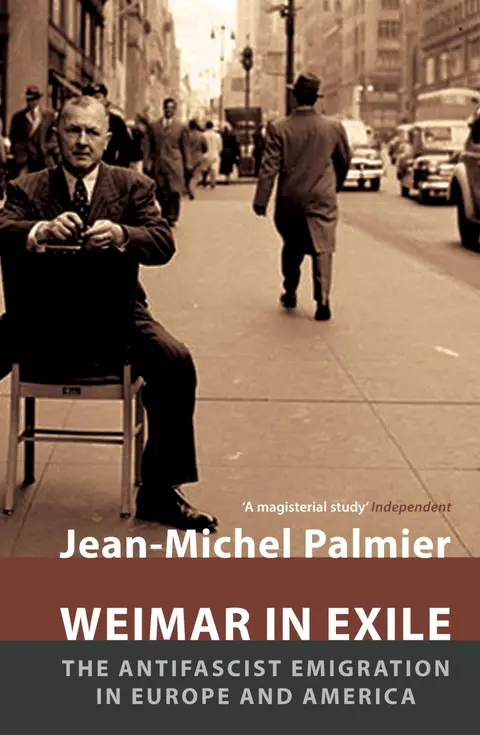 Cover of Weimar in Exile