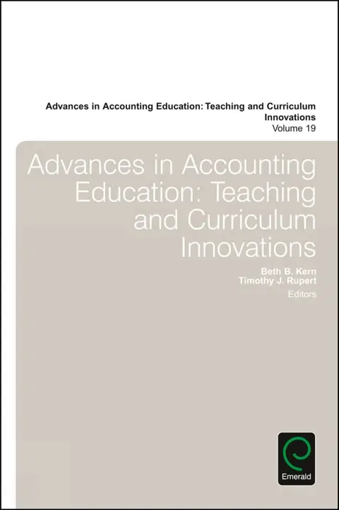 Cover of Advances in Accounting Education