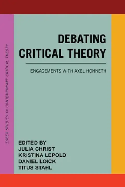 Cover of Debating Critical Theory