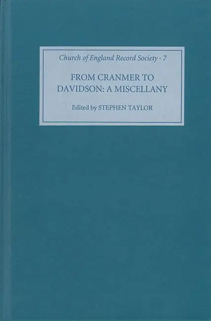Cover of From Cranmer to Davidson
