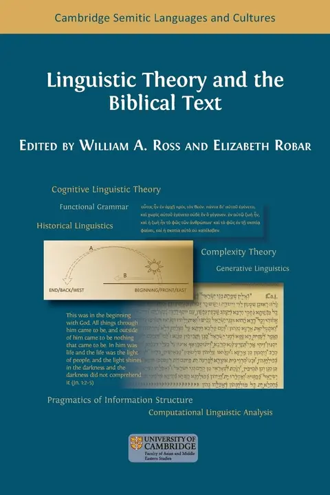 Cover of Linguistic Theory and the Biblical Text