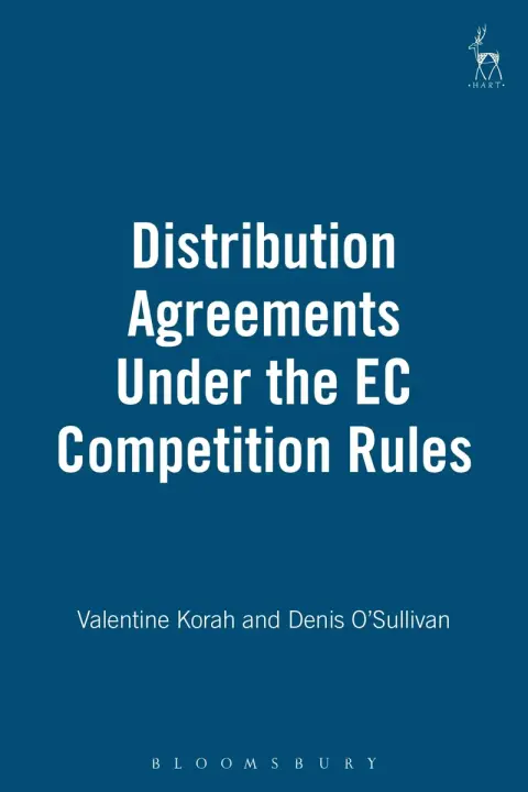 Cover of Distribution Agreements Under the EC Competition Rules