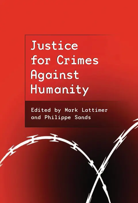 Cover of Justice for Crimes Against Humanity