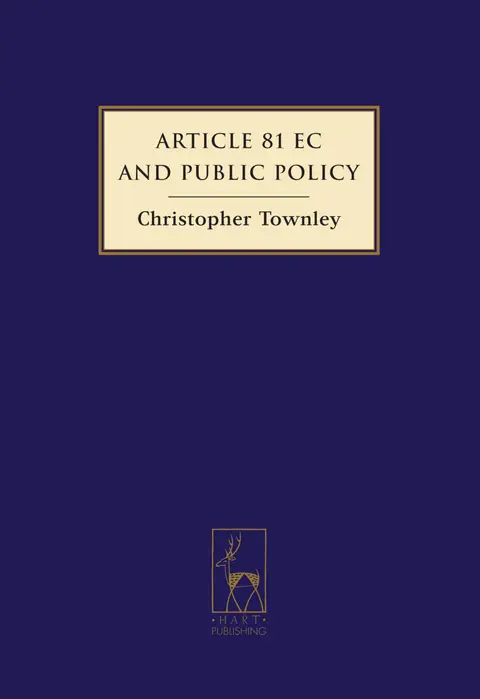 Cover of Article 81 EC and Public Policy