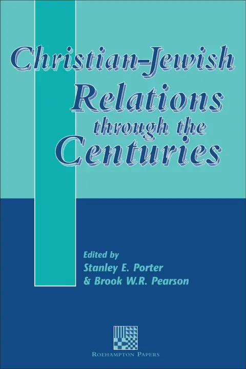 Cover of Christian-Jewish Relations through the Centuries