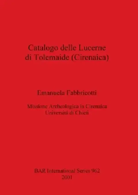 Cover of Catalogo delle Lucerne di Tolemaide (Cirenaica)