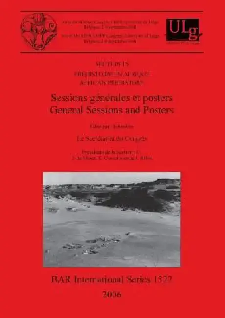 Cover of Section 15. Préhistoire en Afrique / African Prehistory