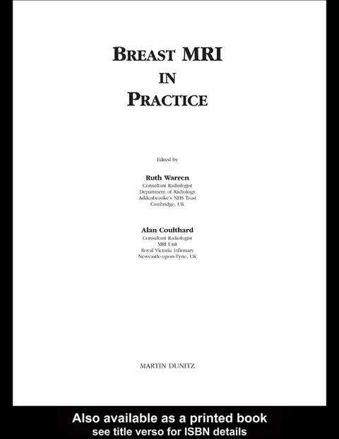 Cover of Breast MRI in Practice