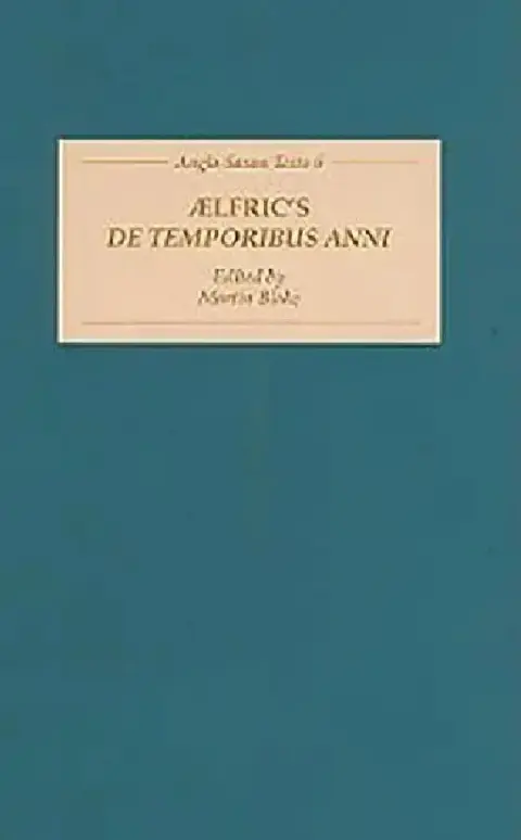 Cover of Aelfric's de Temporibus Anni