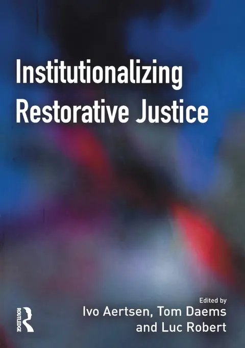 Cover of Institutionalizing Restorative Justice