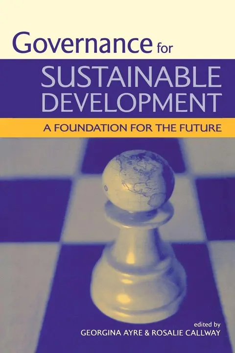Cover of Governing for Sustainable Development