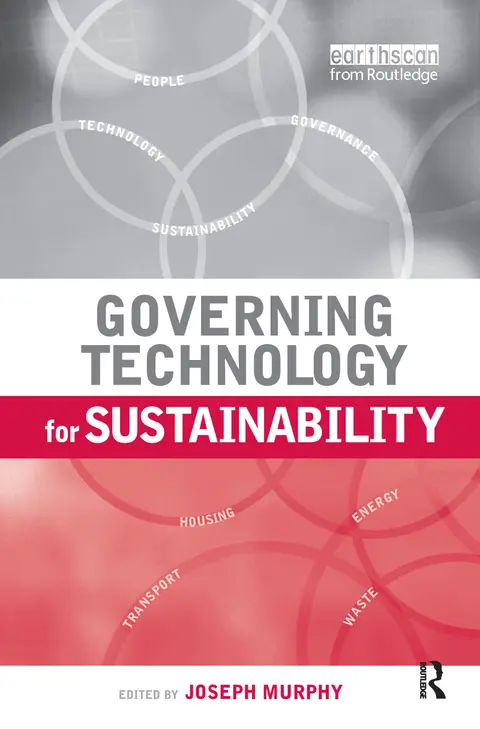 Cover of Governing Technology for Sustainability