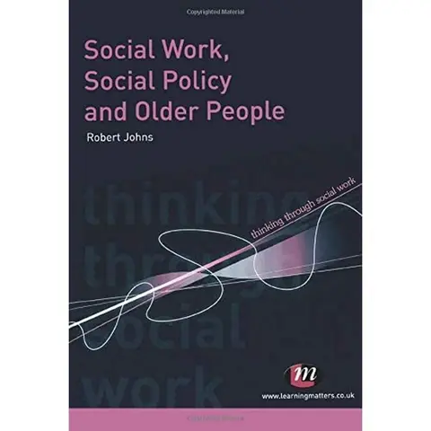 Cover of Social Work, Social Policy and Older People