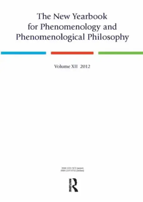 Cover of The New Yearbook for Phenomenology and Phenomenological Philosophy: