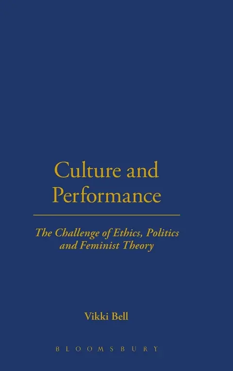 Cover of Culture and Performance