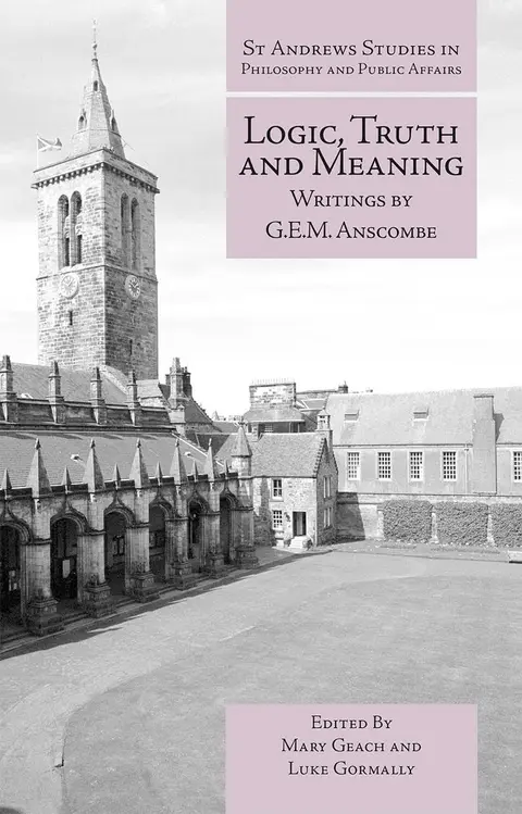 Cover of Logic, Truth and Meaning