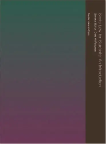 Cover of Scots Law for Students