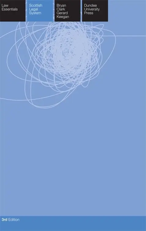 Cover of Scottish Legal System Essentials