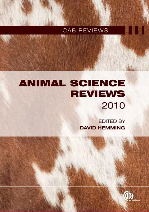 Cover of Animal Science Reviews 2010