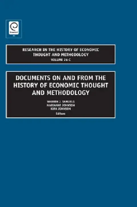 Cover of Documents on and from the History of Economic Thought and Methodology