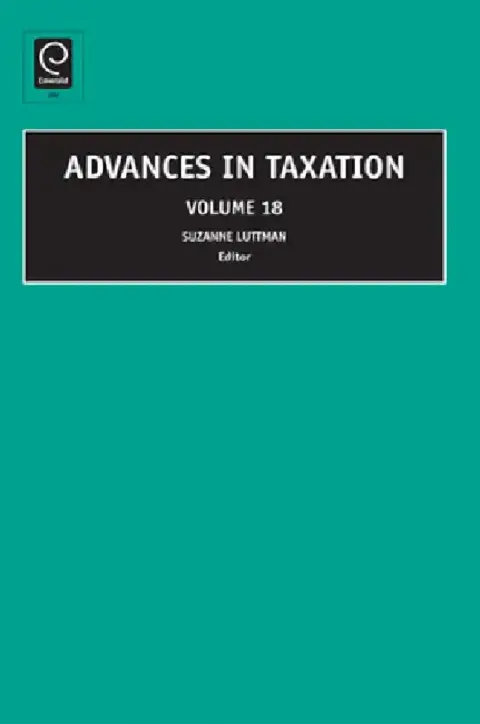 Cover of Advances in Taxation